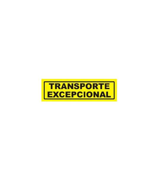 Placa Transporte Excepcional destaque