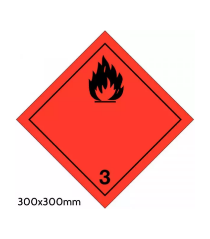 Placa ADR em Alumínio 300x300